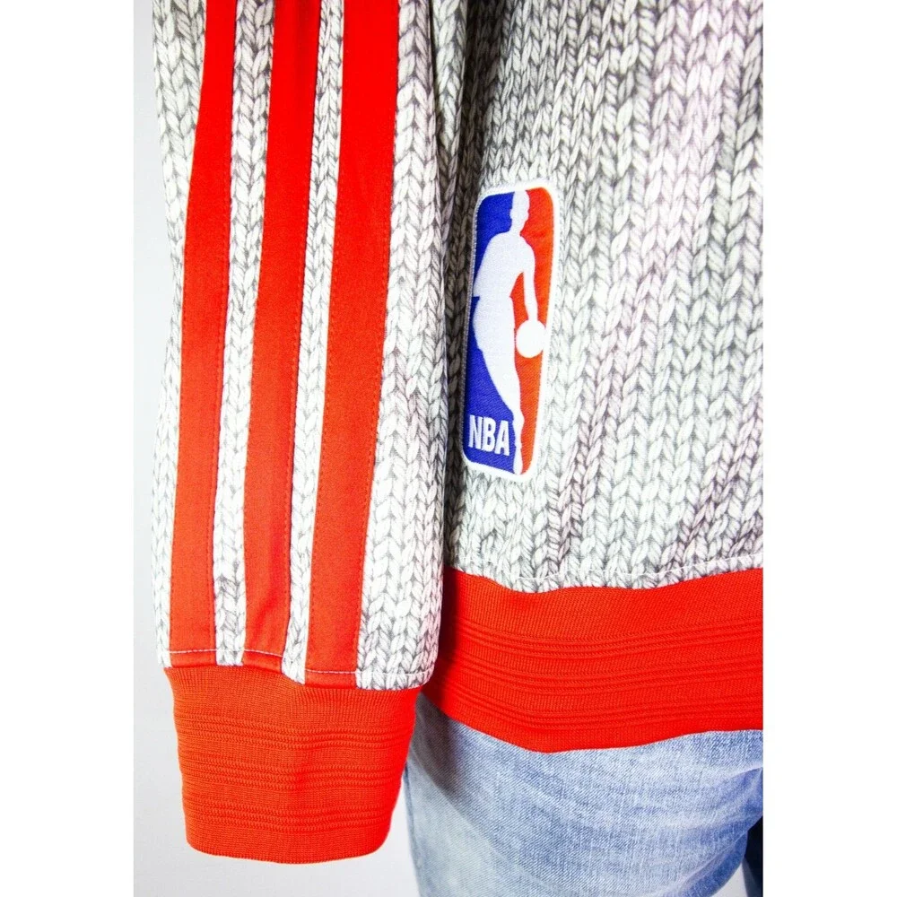 NBA Adidas Basketball Warm Up Jacket Player Issued Zip/Snap Button Up Size Small